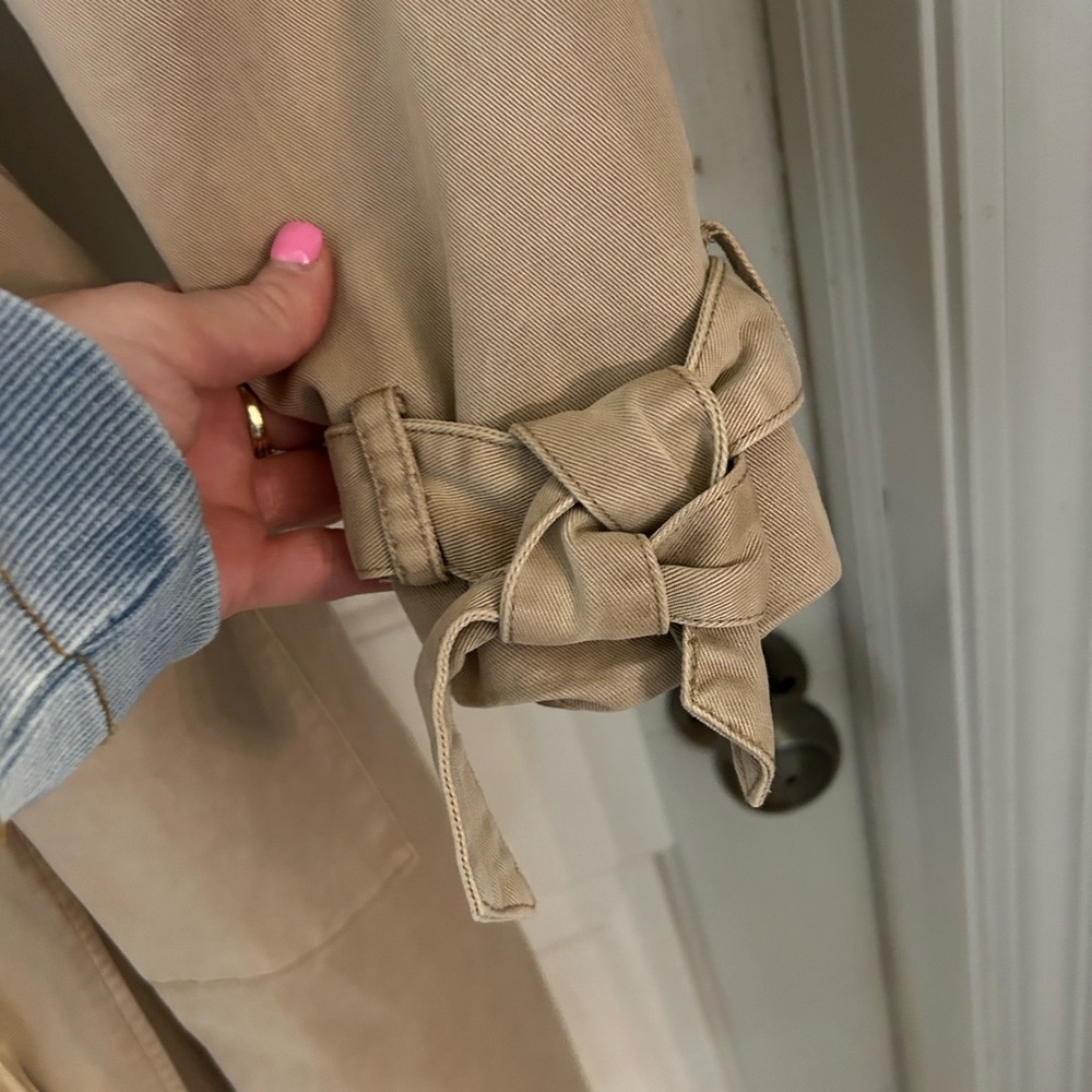 Lucky Brand size medium classic tan trench coat - Picture 7 of 9